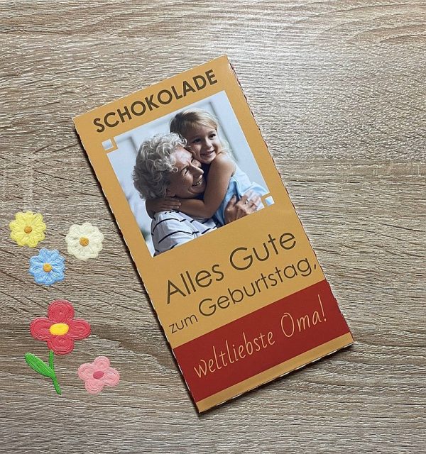 Персоналізовані шоколадки із фото для бабусі замовити в Німеччині (Лепциг)