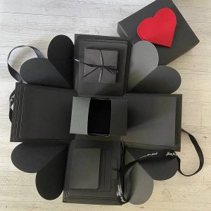 Schwarze Explosionsbox 12,5х12,5х12,5cm ohne Foto