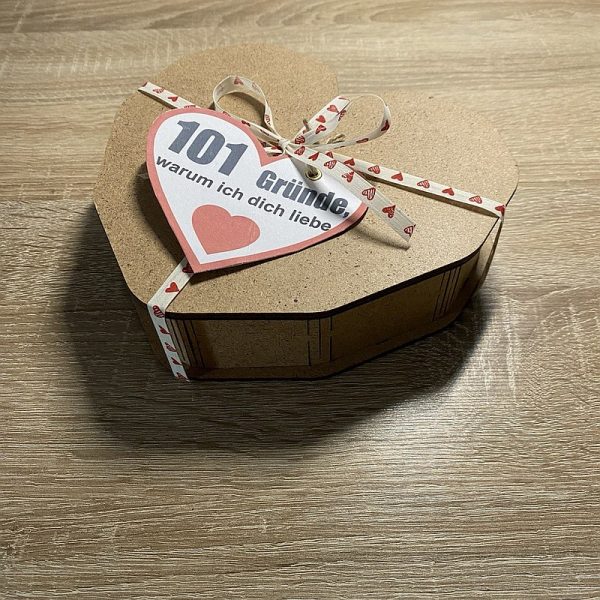 Herz Geschenkbox 195×170х45mm