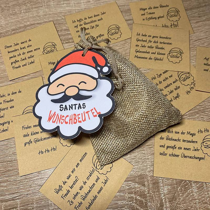 Säckchen mit Grüßen vom Weihnachtsmann. – Bild 6