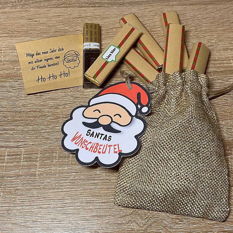 Säckchen mit Grüßen vom Weihnachtsmann. – Bild 4