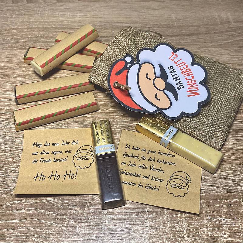 Ein Säckchen mit Grüßen vom Weihnachtsmann in Leipzig