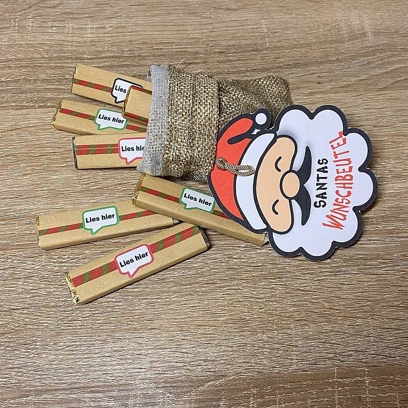 Säckchen mit Grüßen vom Weihnachtsmann. – Bild 2