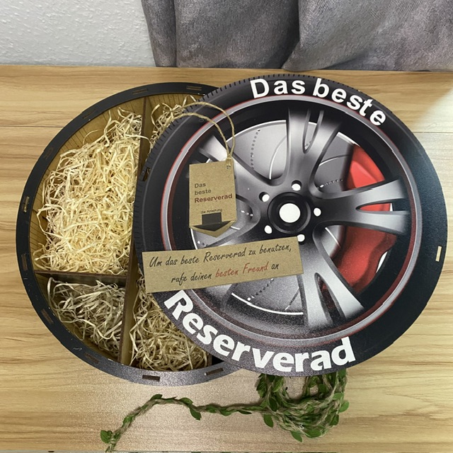 Die Kiste „Das beste Reserverad“