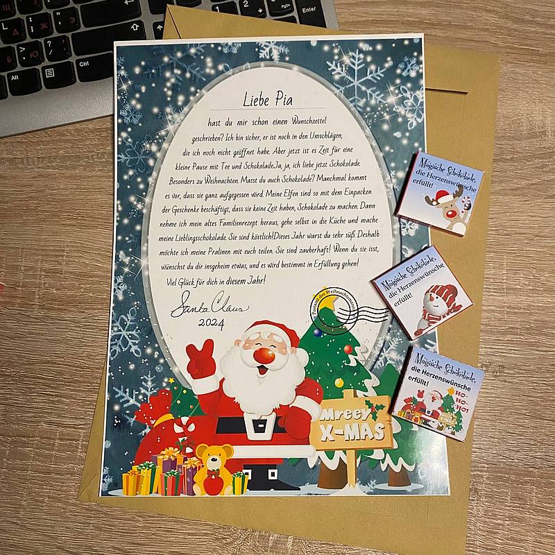 Personalisierter Brief vom Weihnachtsmann L – Bild 3