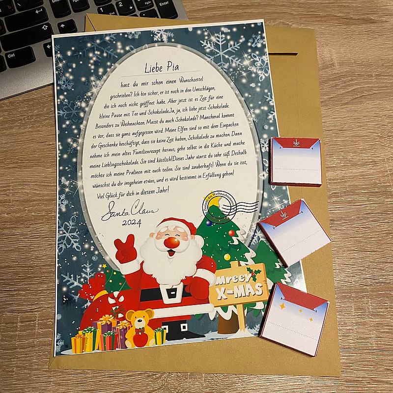 Personalisierter Brief vom Weihnachtsmann L – Bild 2