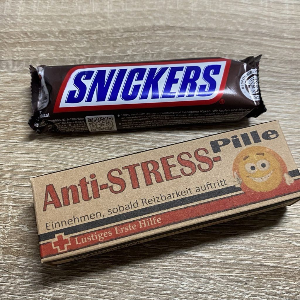 Schachtel Süßes Erste-Hilfe-Set Anti-Stress in geschenkefun