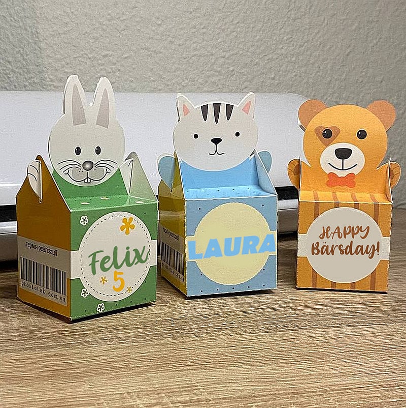 Kastenwürfel 60х60 mm mit verschiedenen Motiven