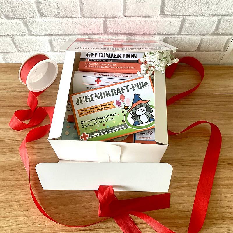 Geburtstagsgeschenk mit GELDINJEKTION.