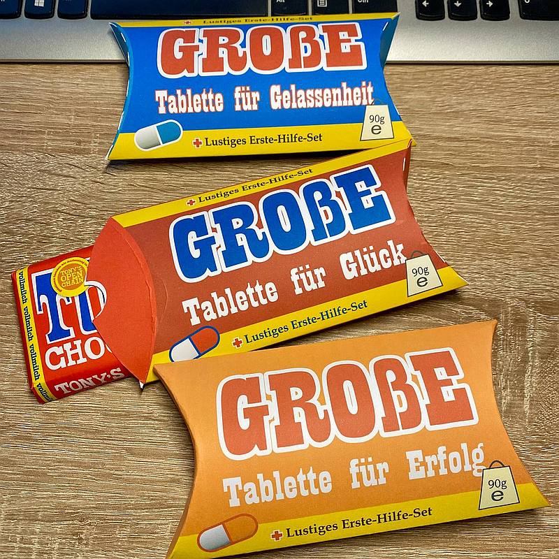 Eine große Pille für das Glück