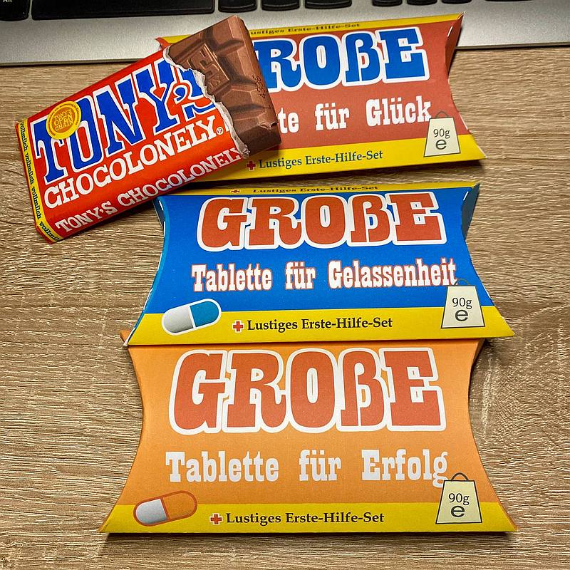 Eine große Pille für das Glück
