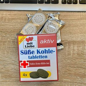 Süßigkeiten in Apothekenverpackung