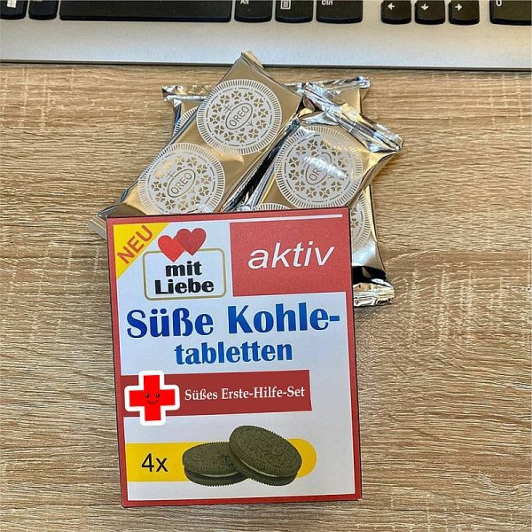 Süßigkeiten in Apothekenverpackung