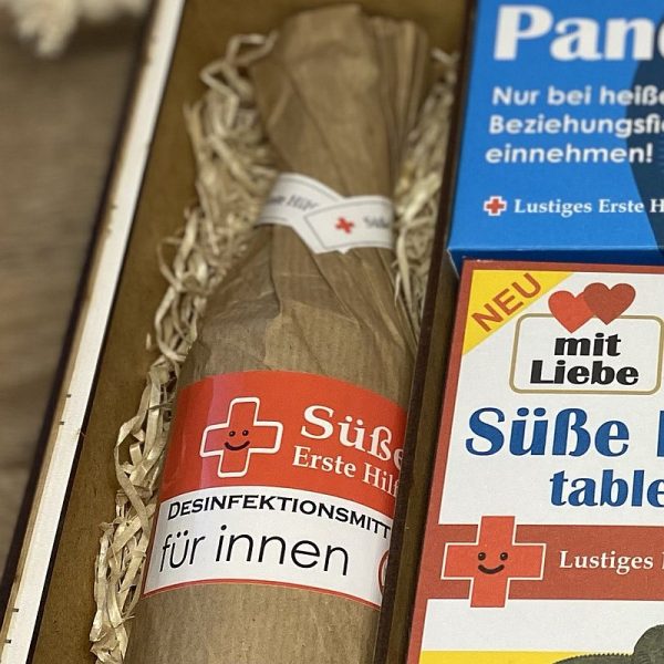 Süßigkeiten in Apothekenverpackung
