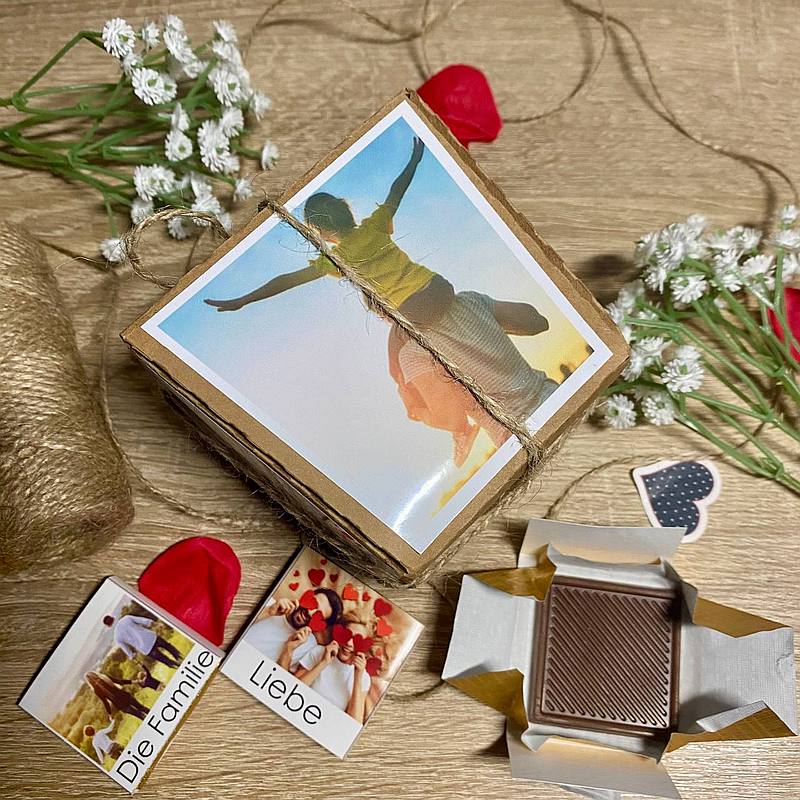 Personalisierte Schokolade "Happy Moments"
