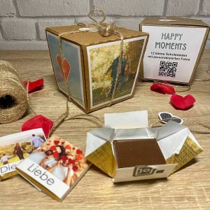 Personalisierte Schokolade "Happy Moments"