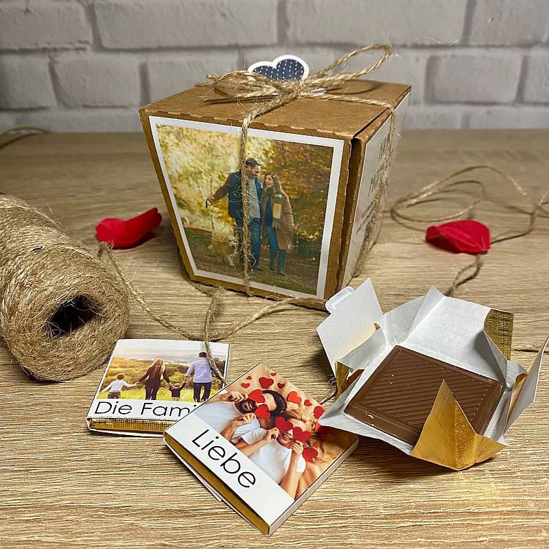 Personalisierte Schokolade "Happy Moments"