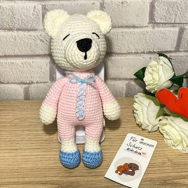 Amigurumi Teddybär rosa