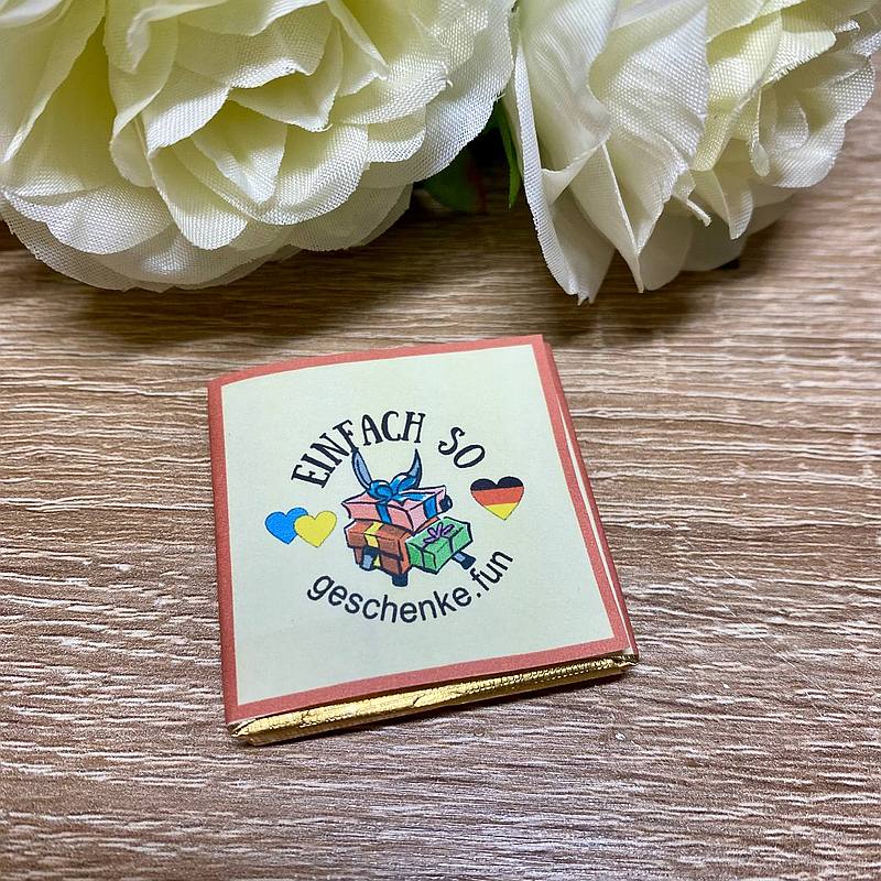 Markenschokolade mit Logo und Vorhersage – Bild 5