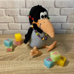 Amigurumi Krähe