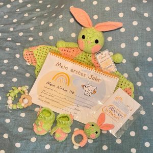 Set zur Erinnerung an den ersten Geburtstag des Neugeborenen