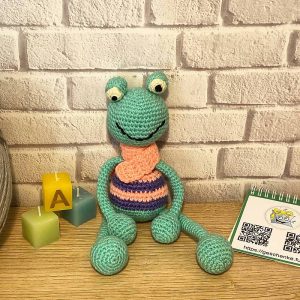 Amigurumi Frosch Höhe 27 cm