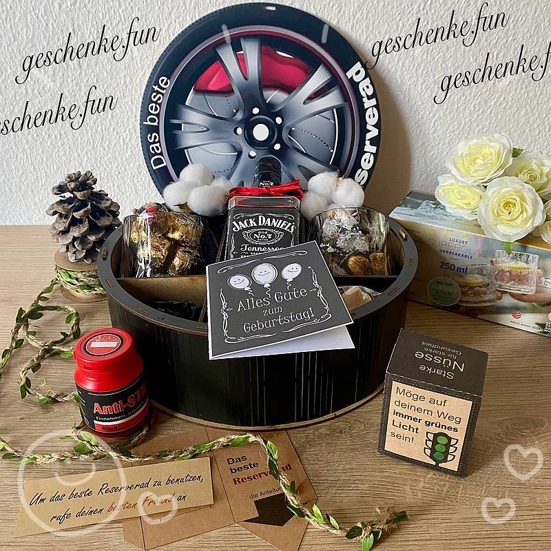 Das beste „Reserverad“ – die originelle Alternative zum Geschenkkorb für Männer