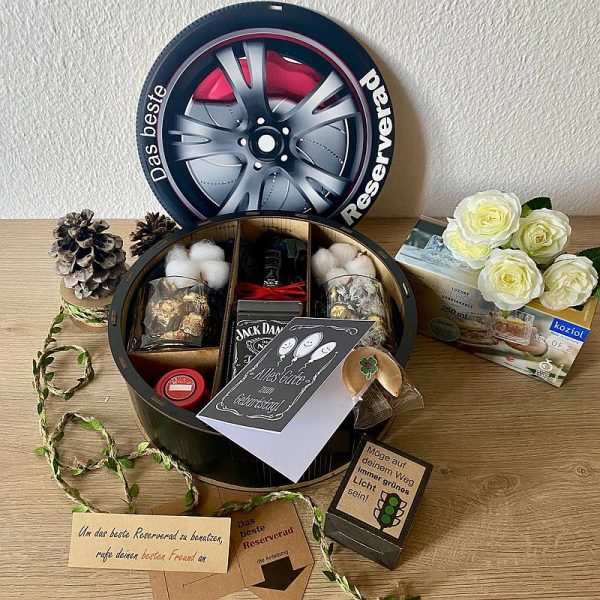 Das beste „Reserverad“ – die originelle Alternative zum Geschenkkorb für Männer