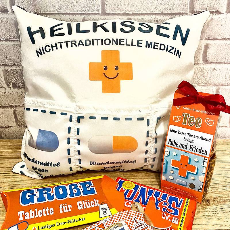 Heilkissen mit einer GlĂŒckspille â Bild 2