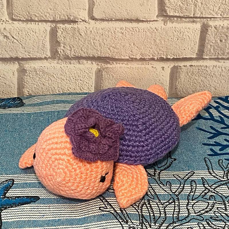 Rosa Amigurumi Schildkröte