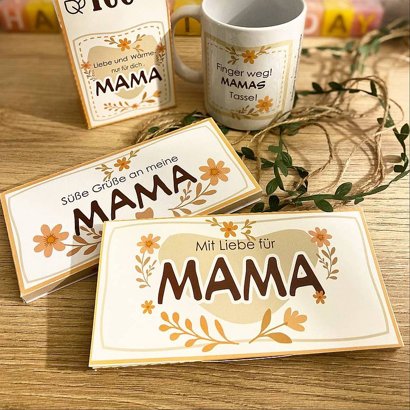 Verpackung für ein Geschenk für Mama – Bild 2