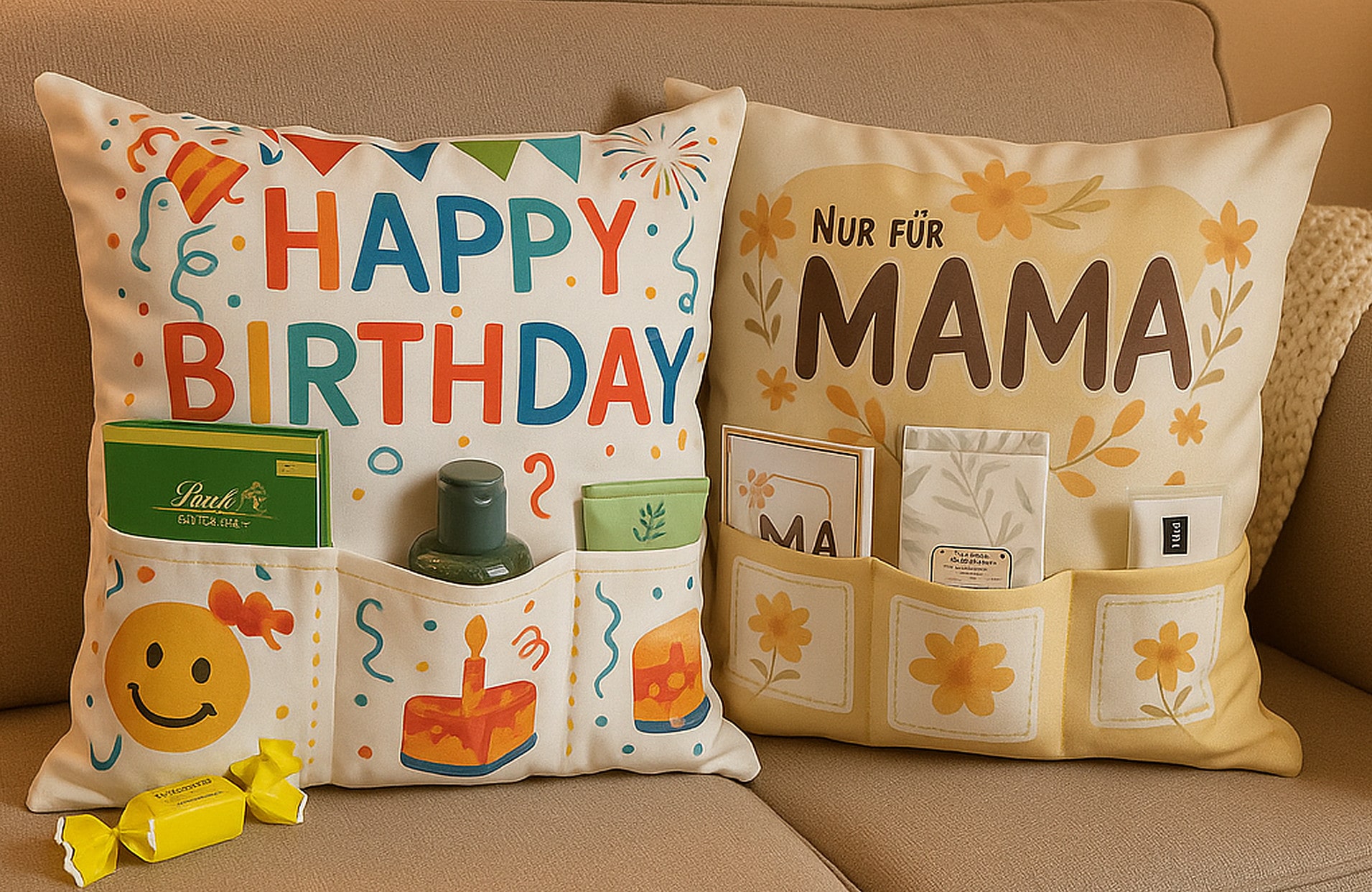 Dekokissen als Geschenk Dekokissen als Geschenk