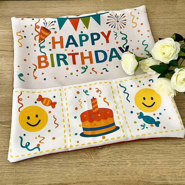 Наволочка Happy Birthday з кишенями