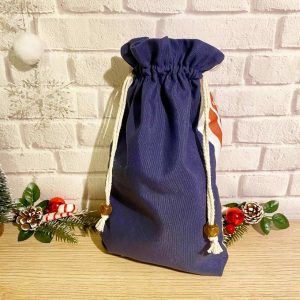 Blaue Stofftasche 20x30cm auf Bestellung