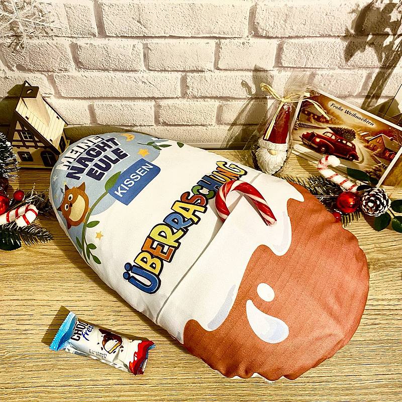 Kinder-Ei-Kissen mit Tasche für Süßigkeiten