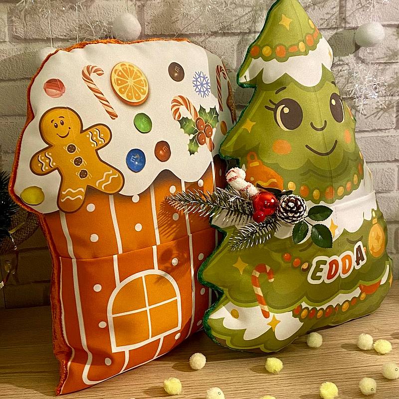 Подушки дитячі із кишенями для подарунків