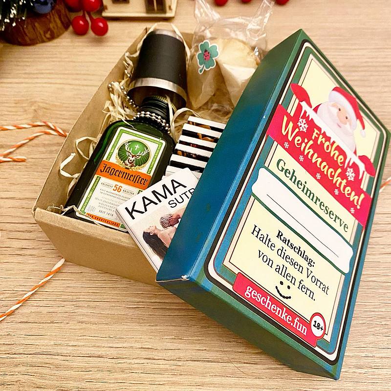 Geheimreserve Frohe Weihnachten mit Kamasutra-Schokolade