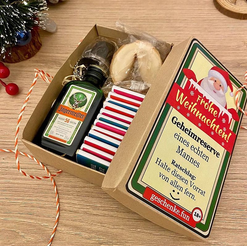 Weihnachtsgeschenke für Männer mit Schokolade