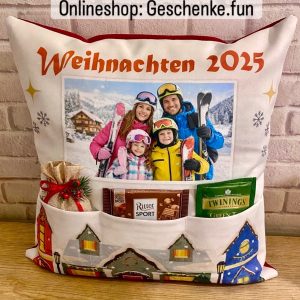 Kissen mit Foto. Ein Geschenk mit Herz.