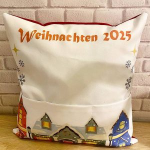 Weihnachtskissen mit Foto
