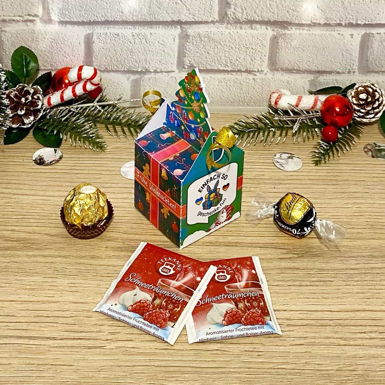 60x60x60 mm Kartons mit Weihnachtsmotiv – Bild 2