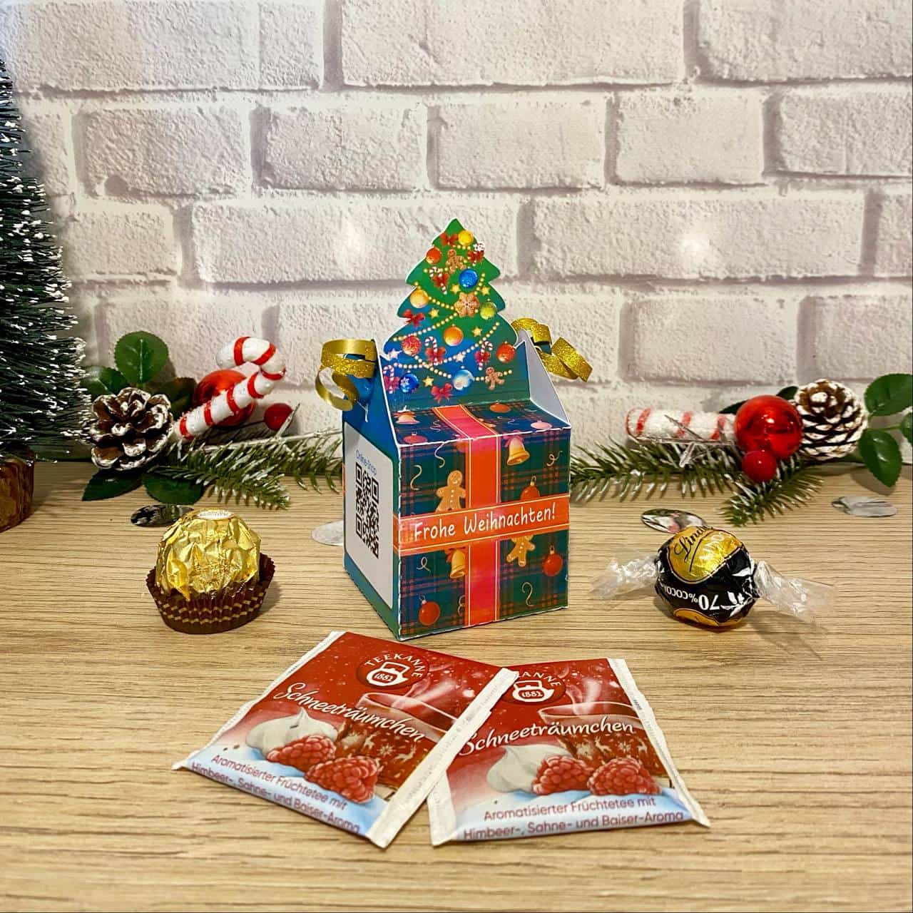 60x60x60 mm Kartons mit Weihnachtsmotiv – Bild 3