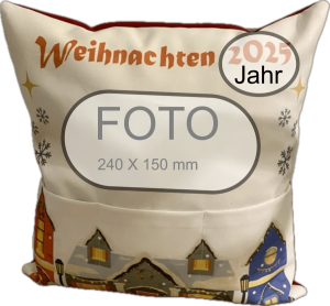 Dekoratives Kissen mit personalisiertem Foto/ Kissen 40х40mm