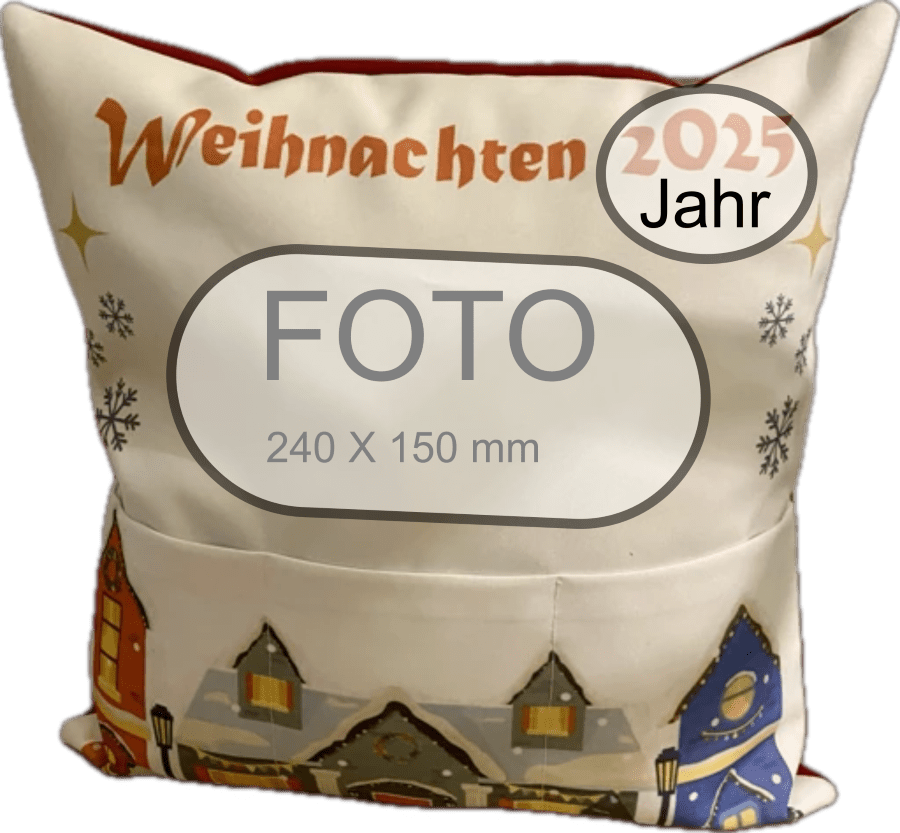 Dekoratives Kissen mit personalisiertem Foto/ Kissen 40х40mm