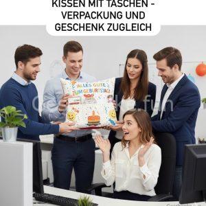 Dekokissen Kissen mit Taschen