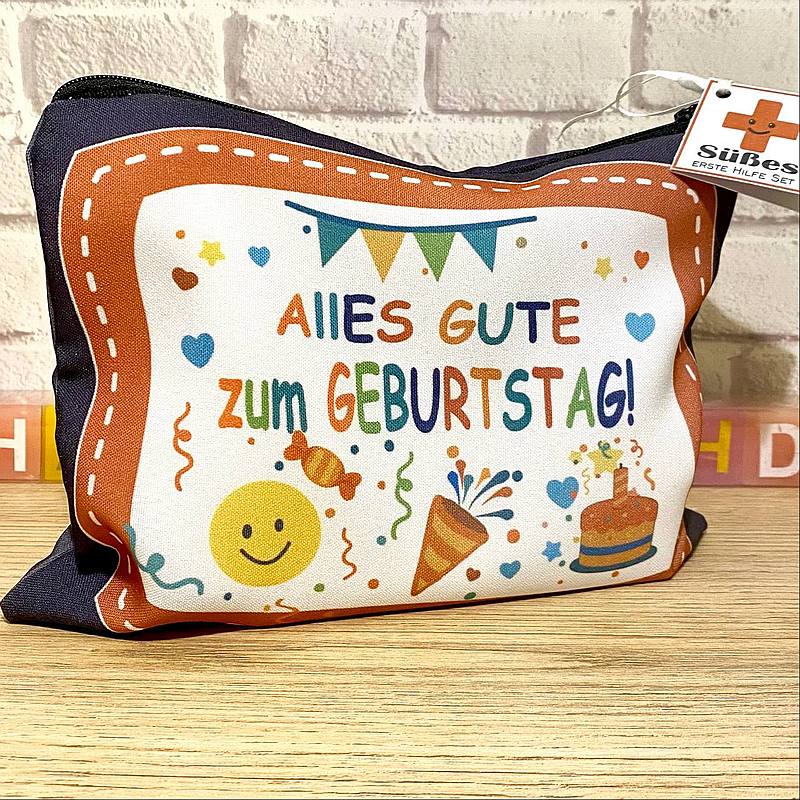 Kosmetiktasche mit einem einzigartigen Aufdruck