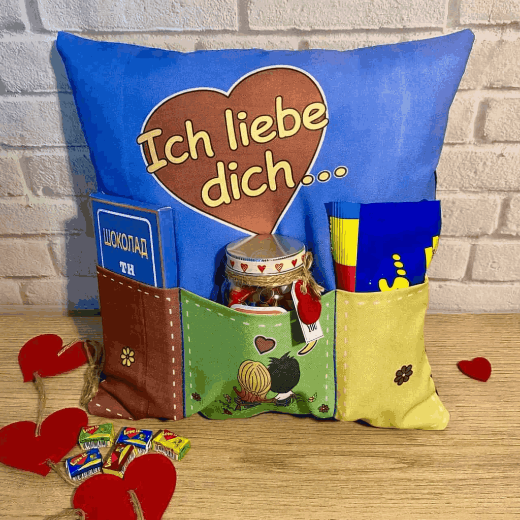 Geschenke für die Liebsten. Set Ich liebe Dich.
