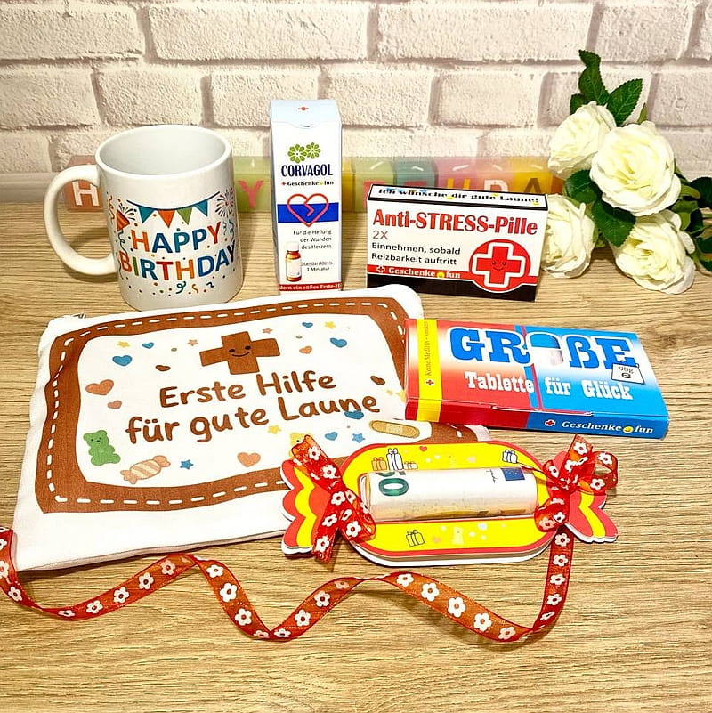 Erste-Hilfe-Set, Geburtstagsgeschenk