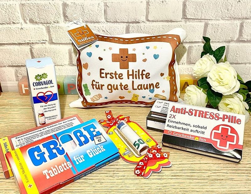 Erste-Hilfe-Set, Geburtstagsgeschenk