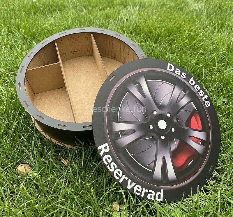 Geschenkbox "Das beste Reserverad"